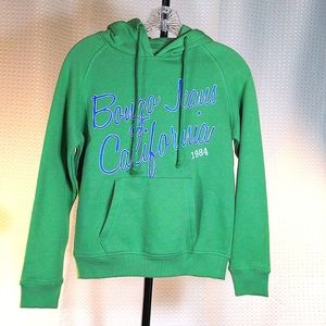 Bongo long sleeve hooded sweatshirt soft lime green hoodie S